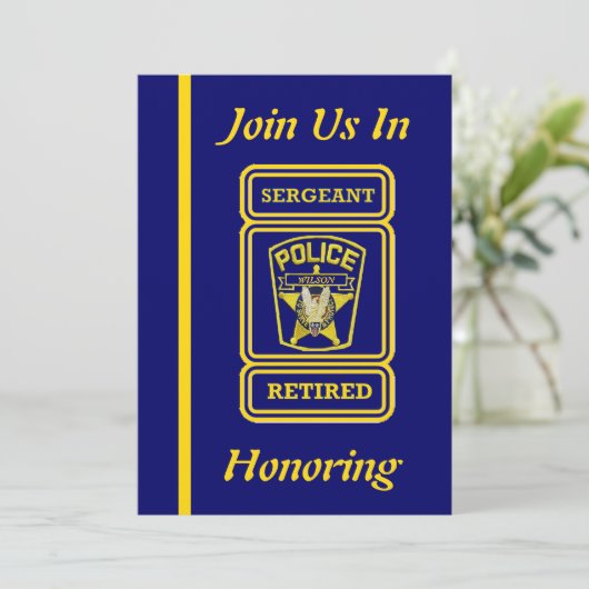 Invitation à la retraite du sergent de police (Debout devant)