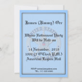 Invitation à la retraite du service Marshall aux É (Dos)