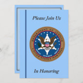 Invitation à la retraite du service Marshall aux É (Devant / Derrière)