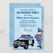 Invitation à la retraite d'un agent de police (Devant / Derrière)