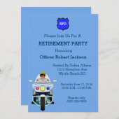 Invitation à la retraite d'un agent de police (Devant / Derrière)