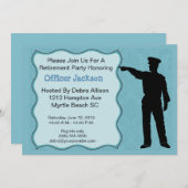 Invitation à la retraite d'un agent de police (Devant / Derrière)