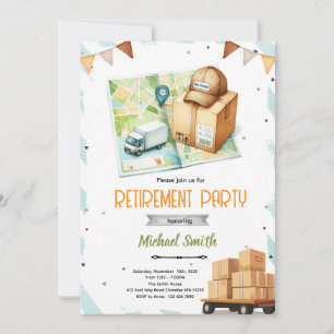 Invitation à la retraite d'un chauffeur-livreur
