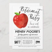 Invitation à la retraite d'un enseignant d'Apple (Devant / Derrière)