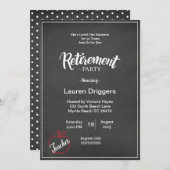 Invitation à la retraite d'un enseignant de tablea (Devant / Derrière)