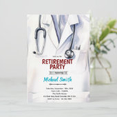 Invitation à la retraite d'un médecin (Debout devant)
