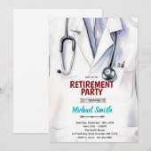 Invitation à la retraite d'un médecin (Devant / Derrière)