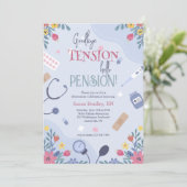 Invitation à la retraite d'un médecin floral ou d' (Debout devant)