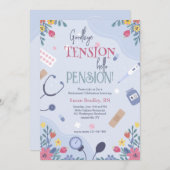 Invitation à la retraite d'un médecin floral ou d' (Devant / Derrière)