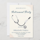 Invitation à la retraite d'un médecin ou d'une inf (Devant)