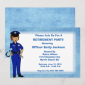 Invitation à la retraite d'un officier de police (Devant / Derrière)