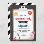 Invitation à la retraite d'une infirmière (Devant / Derrière)