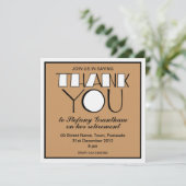 Invitation à la retraite en gros Merci blanc (Debout devant)