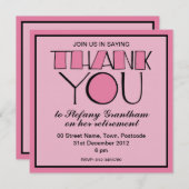 Invitation à la retraite en Merci (Devant / Derrière)