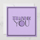 Invitation à la retraite en violet Merci (Dos)