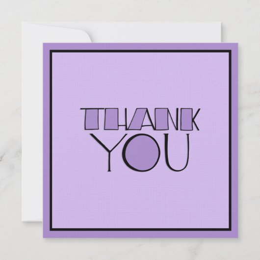 Invitation à la retraite en violet Merci (Dos)