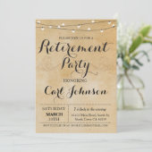Invitation à la retraite Invitation de la partie r (Debout devant)