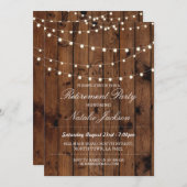 Invitation à la retraite Invitation des feux de bo (Devant / Derrière)