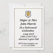 Invitation à la retraite majeure de la police (Dos)