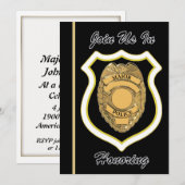Invitation à la retraite majeure de la police (Devant / Derrière)