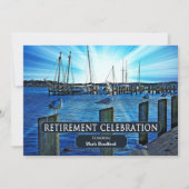 INVITATION À LA RETRAITE - MARINA - TONS DE BLEU (Devant)