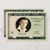 INVITATION À LA RETRAITE - NOTE D'ARGENT - INSÉRER (Devant / Derrière)