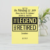 Invitation à la retraite personnalisable (Debout devant)