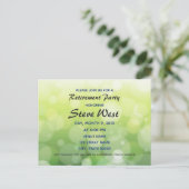 Invitation à la retraite personnalisable livre ver (Debout devant)