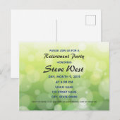 Invitation à la retraite personnalisable livre ver (Devant / Derrière)