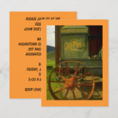 INVITATION À LA RETRAITE - TRACTEUR VERT VINTAGE (Devant / Derrière)