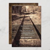 INVITATION À LA RETRAITE - VOYAGE TERMINÉ/UN AUTRE (Devant / Derrière)