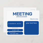 Invitation à la réunion (Devant / Derrière)