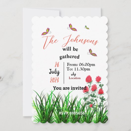 Invitation à la réunion (Devant)