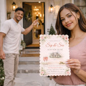 Invitation à la réunion chez soi Blush