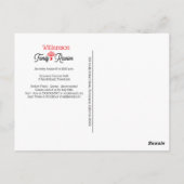 Invitation à la réunion d'arbre familial moderne (Dos)