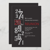 Invitation à la réunion de 20 ans (Devant / Derrière)