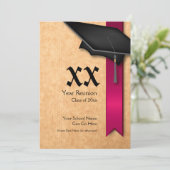 Invitation à la réunion de classe Maroon sur mesur (Debout devant)