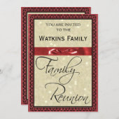 Invitation à la réunion de famille (Devant / Derrière)