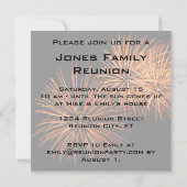 Invitation à la réunion de famille (Dos)