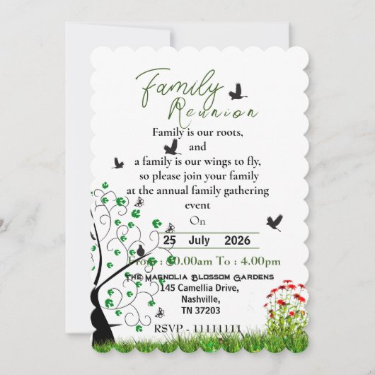 Invitation à la réunion de famille (Devant)