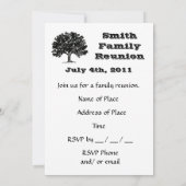 Invitation à la réunion de famille avec enveloppe (Dos)