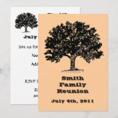 Invitation à la réunion de famille avec enveloppe (Devant / Derrière)