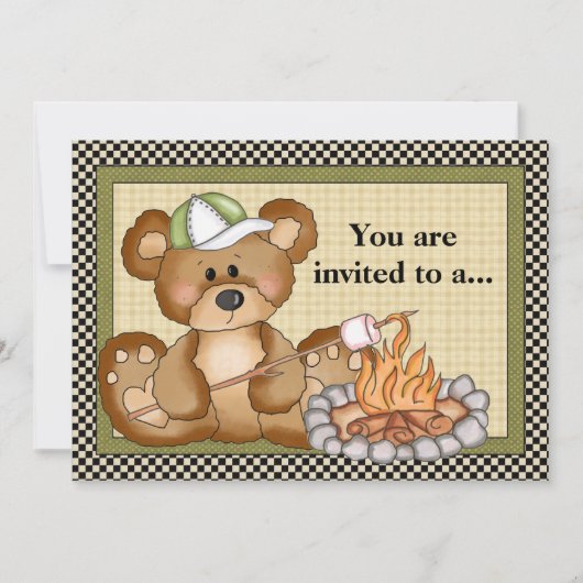 Invitation à la réunion de famille de l'ours (Devant)
