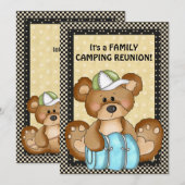 Invitation à la réunion de famille de l'ours (Devant / Derrière)