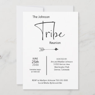 Invitation à la réunion de famille de tribu