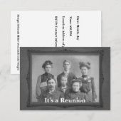Invitation à la réunion de famille d'images vintag (Devant / Derrière)