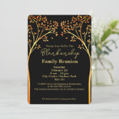 Invitation à la réunion de famille d'oranges d'or (Debout devant)