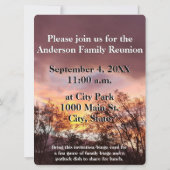 Invitation à la réunion de famille et carte de bin (Dos)