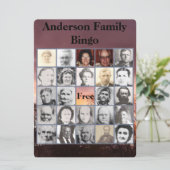 Invitation à la réunion de famille et carte de bin (Debout devant)