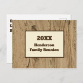 Invitation à la réunion de famille Faire-part Rust (Devant / Derrière)